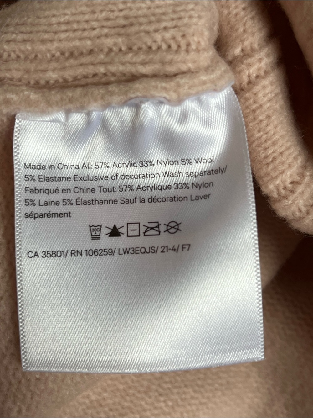 Lululemon Twin Rib Turtleneck Sweater in Feather Pink, 12, EUC - Picture 6 of 6